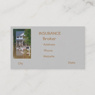 Carte De Visite Assurance inondée