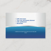 Carte De Visite Assurance vie (Dos)