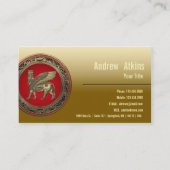Carte De Visite Assyrian Winged Bull (Dos)