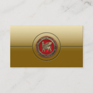 Carte De Visite Assyrian Winged Bull