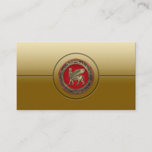 Carte De Visite Assyrian Winged Bull (Devant)