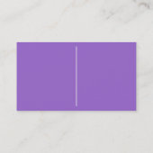Carte De Visite Astérisque blanc moyen - violet (9966CC) (Dos)
