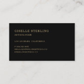 Carte De Visite Astrologer (Dos)