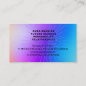 Carte De Visite ASTROLOGER Astrologie Lecture AURA (Dos)