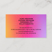 Carte De Visite ASTROLOGER Astrologie Lecture AURA Lecture (Dos)
