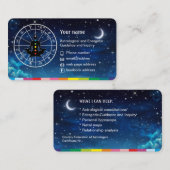 Carte de visite Astrologie (Devant / Derrière)