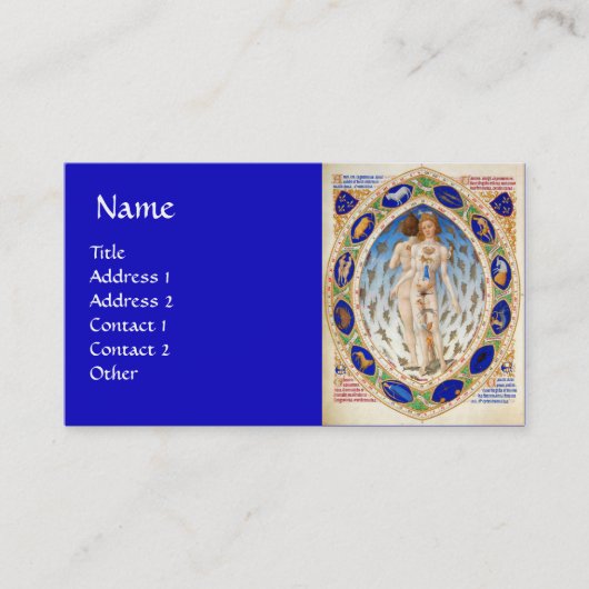 Carte De Visite ASTROLOGIE ANTIQUE ET SIGNES ZODIAQUES Astrologue (Devant)