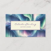 Carte De Visite Astrologie céleste Star Swirl Motif unique (Devant)