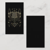 Carte De Visite Astrologie de la spiritualité du soleil céleste (Devant / Derrière)