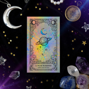 Carte De Visite Astrologie Marque de Zodiaque Céleste Holographi