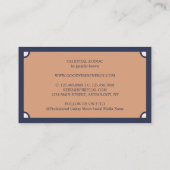 Carte De Visite Astrologie Spirituelle Lune Étoiles Céleste Bohème (Dos)