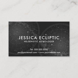 Carte De Visite Astrologiste (B&W)
