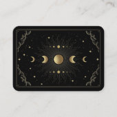 Carte De Visite Astrologiste Lecteur de Tarot Phases Lune (Devant)