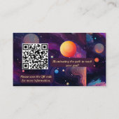 Carte De Visite Astrologue Numérologiste Médecin Psychique Céleste (Dos)