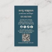 Carte De Visite Astrologue professionnel drôle (Dos)