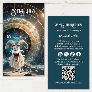 Carte De Visite Astrologue professionnel drôle