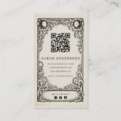 Carte De Visite Astrologue Studio Vintage Astrologie Céleste (Dos)