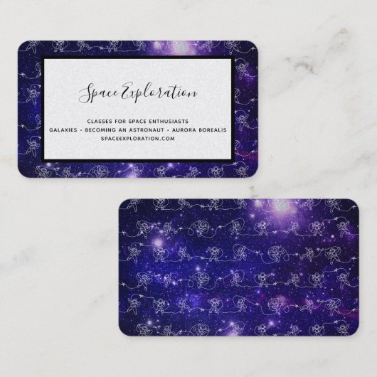 Carte De Visite Astronaut (Devant / Derrière)