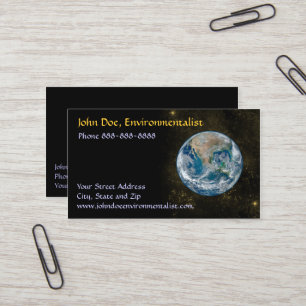 Carte De Visite Astronome, entreprise écologiste