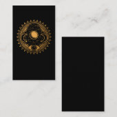 Carte De Visite Astronomie Spirituelle Lune Crescent Oeil (Devant / Derrière)