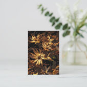 Carte De Visite ATC Abstrait à fleurs séchées (Debout devant)