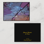 Carte De Visite ATC abstrait de coucher du soleil (Devant / Derrière)