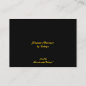 Carte De Visite ATC abstrait de coucher du soleil (Dos)