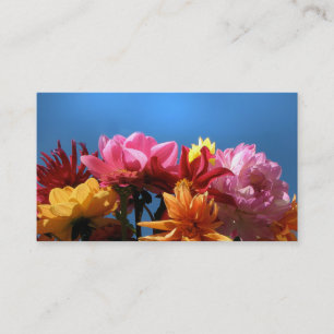 Carte De Visite ATC brillant de dahlias