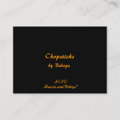 Carte De Visite ATC de baguettes (Dos)