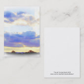 Carte De Visite ATC de ciel d'élément d'AIR (Devant / Derrière)