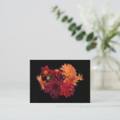 Carte De Visite ATC de Dahlias (Debout devant)