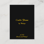 Carte De Visite ATC de flamme de bougie (Dos)