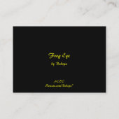 Carte De Visite ATC de l'oeil de grenouille (Dos)