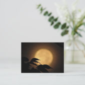 Carte De Visite ATC de lune d'automne (Debout devant)