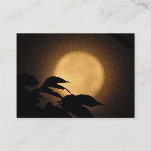 Carte De Visite ATC de lune d'automne (Devant)