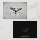 Carte De Visite ATC de mouche de grue (Devant / Derrière)