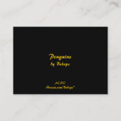 Carte De Visite ATC de pingouins (Dos)