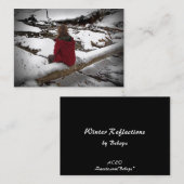 Carte De Visite ATC de réflexions d'hiver (Devant / Derrière)