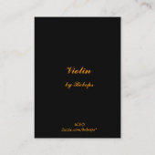 Carte De Visite ATC de violon (Dos)
