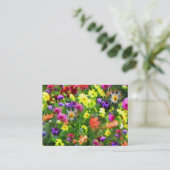Carte De Visite ATC floral d'impressions (Debout devant)