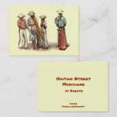 Carte De Visite ATC haïtien de musiciens de rue (Devant / Derrière)