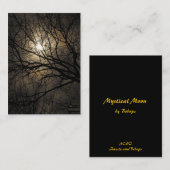 Carte De Visite ATC mystique de lune (Devant / Derrière)