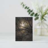 Carte De Visite ATC mystique de lune (Debout devant)