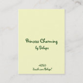 Carte De Visite ATC Princess Charming (Dos)