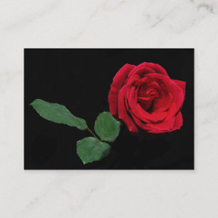Carte De Visite ATC simple de rose rouge