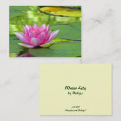 Carte De Visite ATC Water Lily (Devant / Derrière)