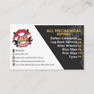 Carte De Visite ATEC Automotive Business