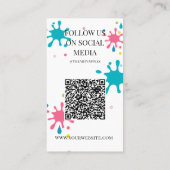 Carte De Visite atelier artisanat peinture art atelier enfants (Dos)