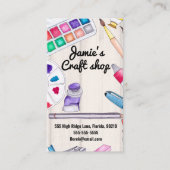 Carte De Visite atelier artisanat peinture art atelier enfants (Devant)