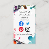 Carte De Visite atelier artisanat peinture art atelier enfants (Dos)